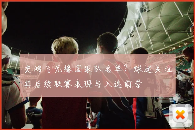 史鸿飞无缘国家队名单？球迷关注其后续联赛表现与入选前景